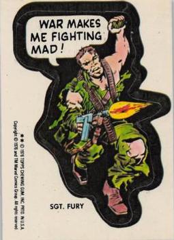 Nick Fury - War makes me fighting mad